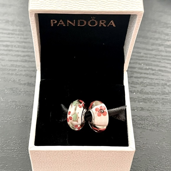 Pandora Jewelry - Pandora Christmas Charms RARE Holly and Red Flowers
